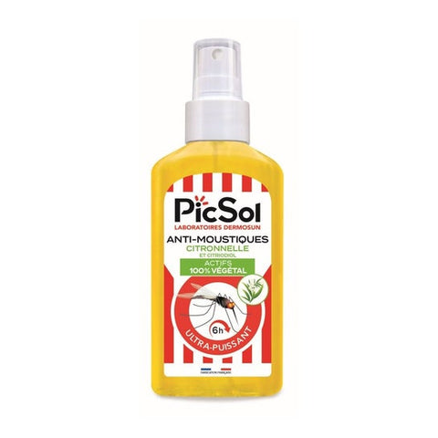PicSol Anti-Moustiques Citronnelle Et Citriodiol (125 ml)