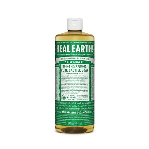 Dr. Bronner's savon liquide aux amandes bio (945 ml)
