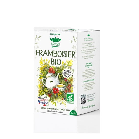 Romon Nature Tisane Framboisier Bio 18 Sachets