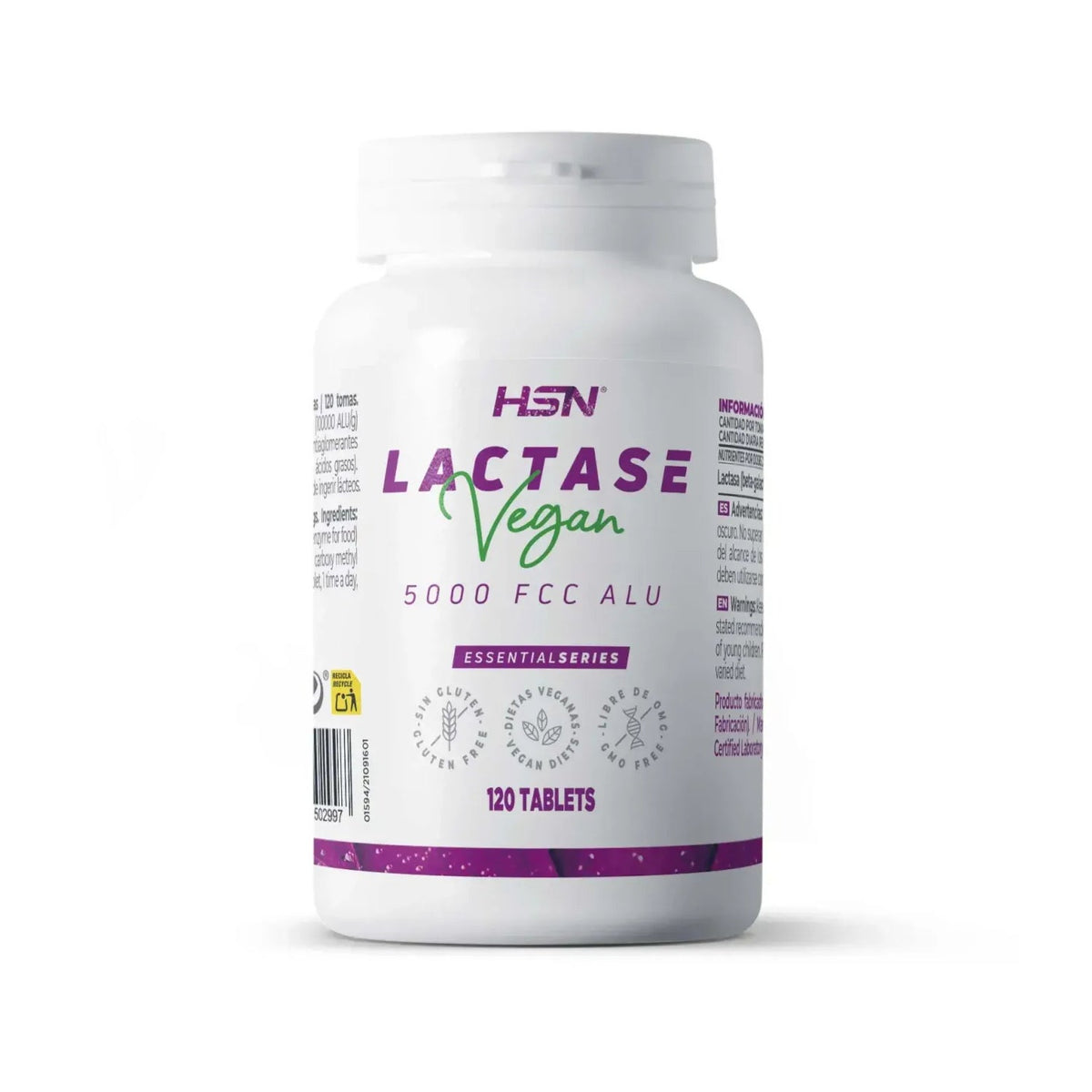 HSN Lactase bêta-galactosidase 5000 FCC ALU 120 comprimés