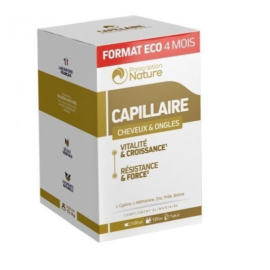 Prescription Nature Capillaire Cheveux Et Ongles 120 Gélules