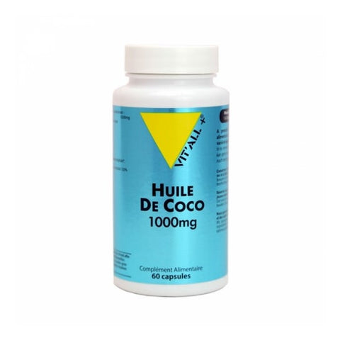 Vit'All+ Huile de noix de coco 1000 mg (60 gélules)