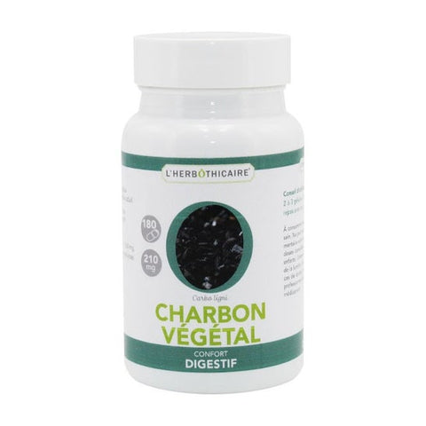 L'Herbothicaire Charbon Végétal 210 mg (180 gélules)