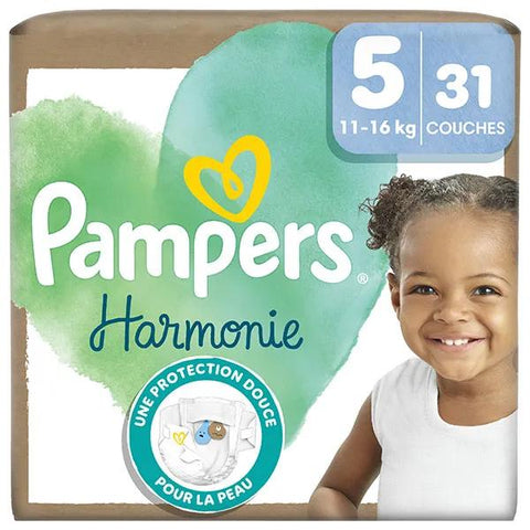 Pampers Harmonie Diapers Size 5 (11-16 kg) with Recyclable Paper Packaging