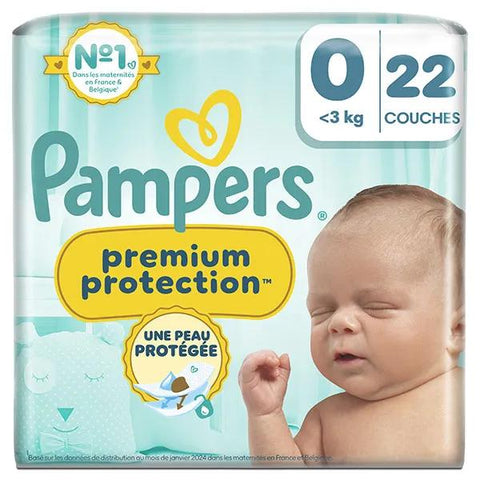 Pampers Premium Protection Diapers Size 0 (< 3 kg)