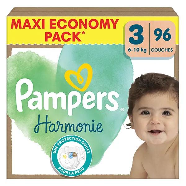 Pampers Harmonie Maxi Pack T3 (6-10 Kg) Avec Emballage Papier Recyclable