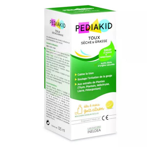 Pediakid Dry and Oily Cough Syrup 125ml