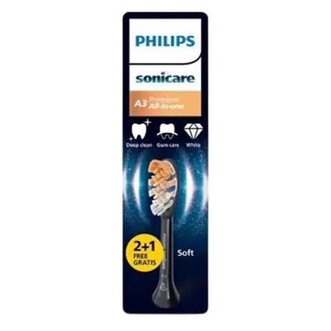 Philips Sonicare HX9093/88 Têtes de brosse à dents noires A3 2+1