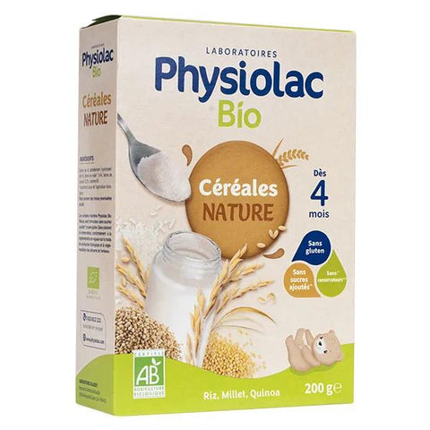 Physiolac Organic Instant Cereal 4 months+ 200g