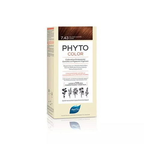 Phyto PhytoColor Permanent Hair Color N°7.43 Golden Copper Blonde