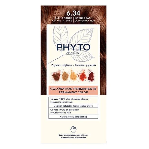 Phyto Coloration 6.34 Blond Cuivré kit coloration permanente (110 ml)