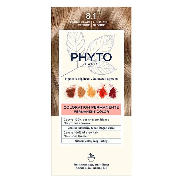 Phyto Coloration Permanente N°8.1 Blond Clair Cendré