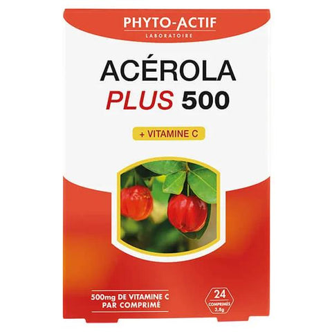 Phyto-actif, Acerola Plus 500 24 tablets