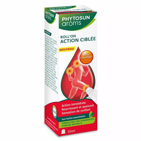 Phytosun Arôms Targeted Action Roll-on with Essential Oils Warming Effect 50ml