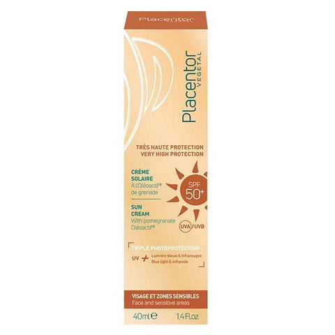 Placentor Crème Solaire Très Haute Protection SPF 50+ (40 ml)
