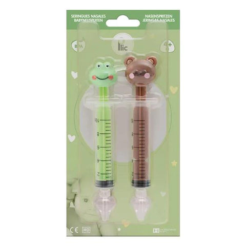Plic Care Set of 2 Nasal Syringes Bear and Frog