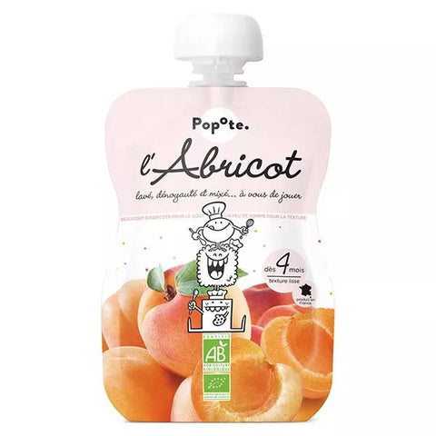 Popote Fruit Pouch Apricot +4 Months Organic 120 g
