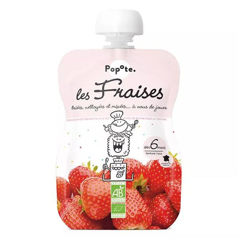 Popote The Fruits Pouch Strawberry +6 months Organic 120g