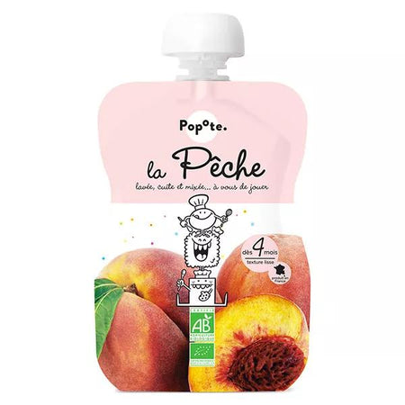 Popote Les Fruits Gourde Pêche +4mois Bio 120g