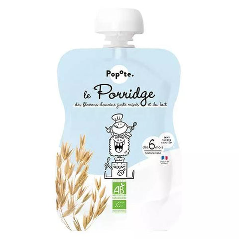 Popote Dairy Pouch Porridge +6 months Organic 100g