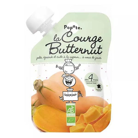 Popote Butternut Squash Vegetable Pouch +4 months Organic (120g)