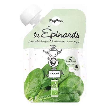 Popote Les Légumes Gourde Epinards +6mois Bio 120g