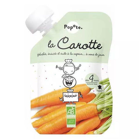 Popote Gourd Vegetables Carrot Purée Organic 4+ months 120g