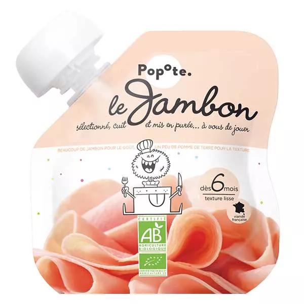 Popote Les Viandes Gourde Jambon +6mois Bio 60g