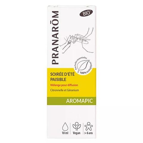 Pranarom Aromapic Synergies For Diffuser Peaceful Summer Evening Organic 10ml