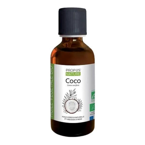 Propos'Nature Aroma-Phytothérapie Huile Végétale Coco Vierge Bio (50 ml)