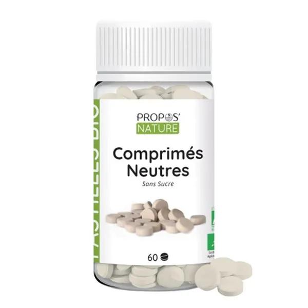 Propos'Nature - Comprimés neutres Bio - support Aromathérapie - 60 comprimés