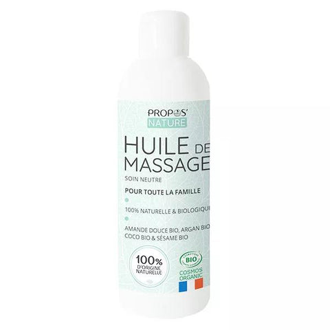 Propos'Nature Cosmétique Huile de Soin Massage Neutre Bio (200 ml)