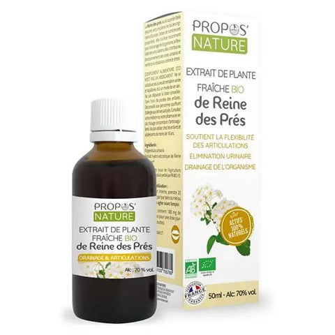 Propos' Nature Organic Fresh Meadowsweet Plant Extract 50ml
