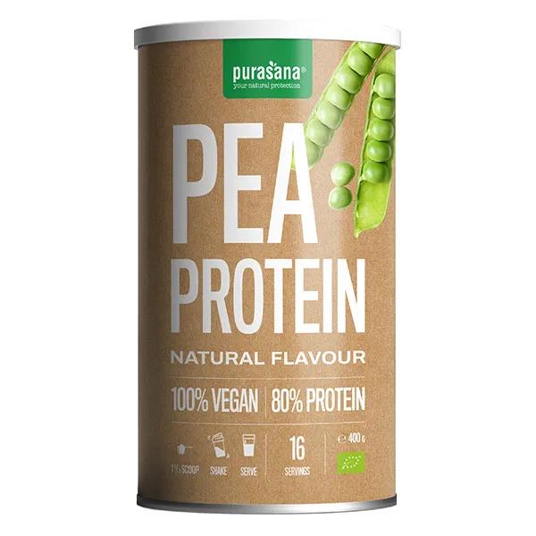 Purasana Vegan protéine de pois naturel BIO (400 g)