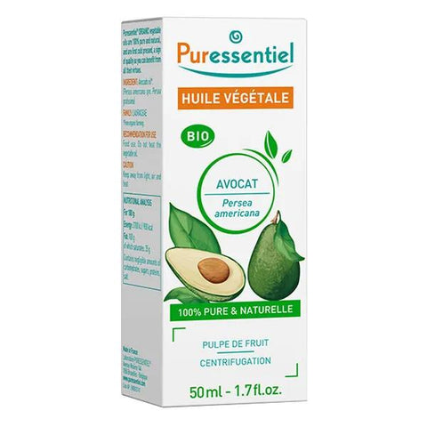 Puressentiel Huiles Végétales 100% Bio Huile Végétale Bio Avocat (50 ml)