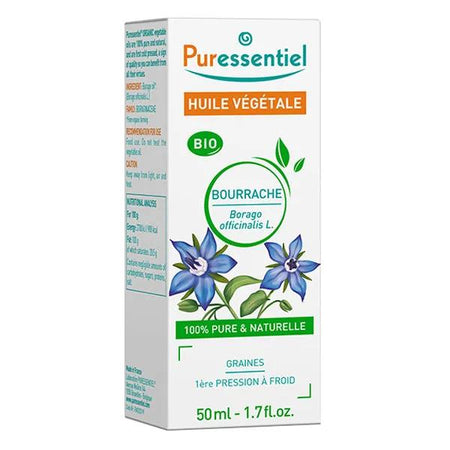 Puressentiel Huiles Vegetales 100% Bio Huile Végétale Bio Bourrache 50 ml