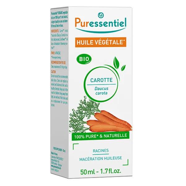 Puressentiel Huiles Végétales 100% Bio Huile Végétale Bio Carotte 50 ml