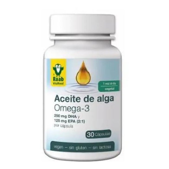 Raab Vitalfood Omega 3 huile d'algues 1183mg (30 gélules)