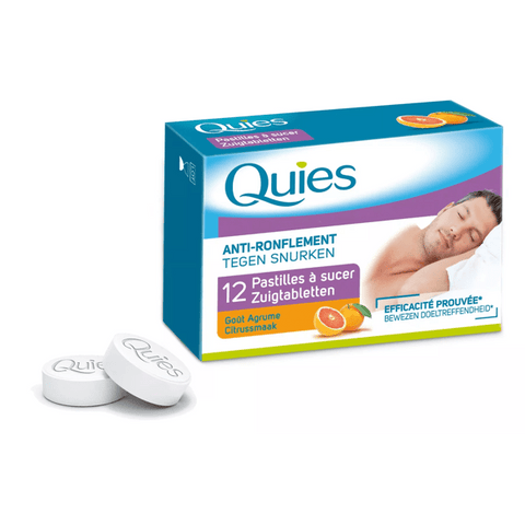 Quies Anti-Ronflement Pastilles à sucer Goût Agrume 12 pastilles