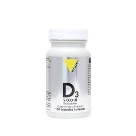 Vit'All+ Vitamines D3 2000UI Cholécalciférol 50mcg (100 gélules)