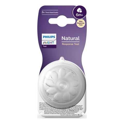 Philips Avent Tétine Natural Birth Response +6M T6 (2 pièces)