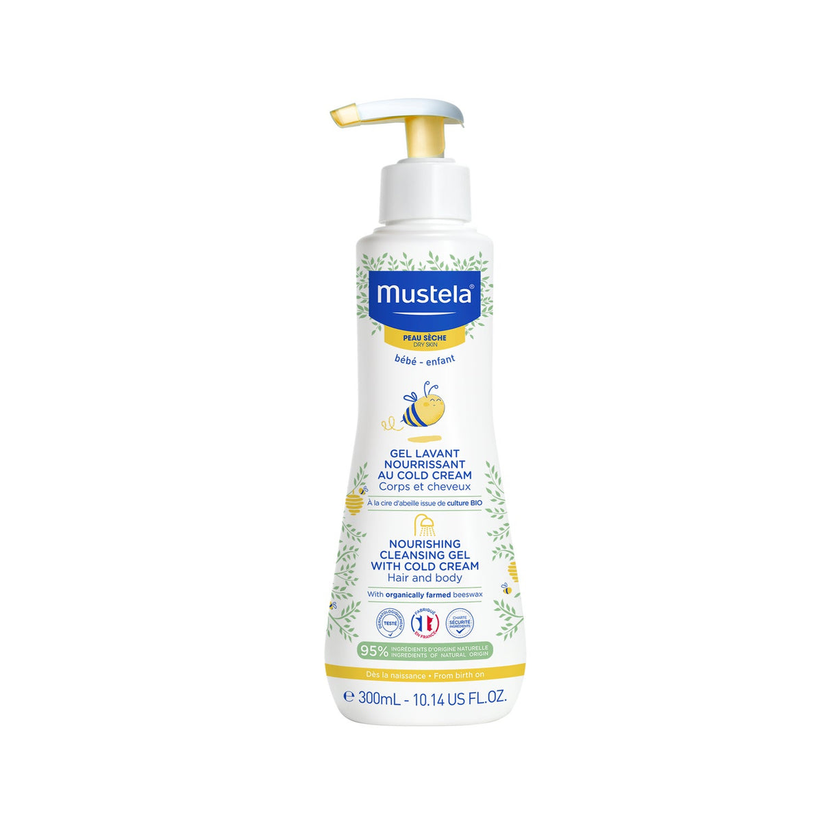 Mustela Gel Lavant Nourrissant Au Cold Cream 300ml