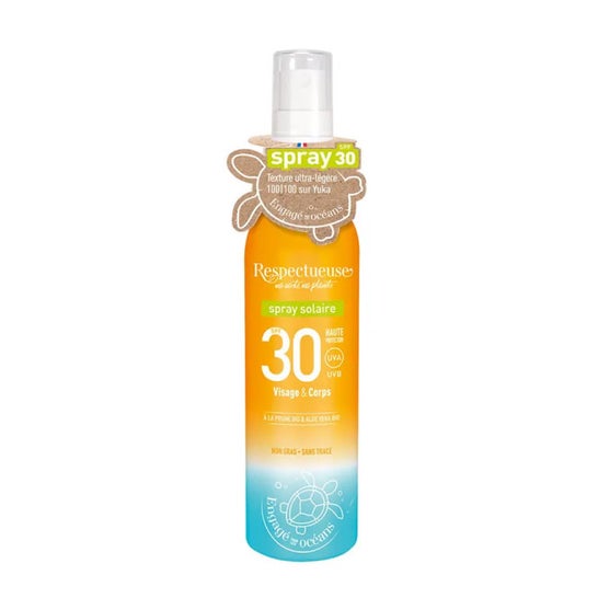 Respectueuse Spray Solaire SPF30 Visage & Corps 100ml