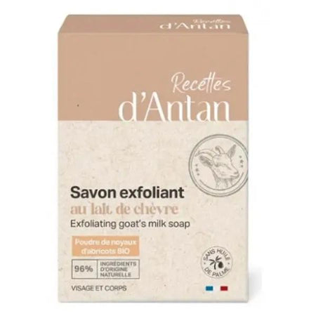 Recettes d'Antan savon exfoliant lait de chèvre noyaux d'abricots (100 g)