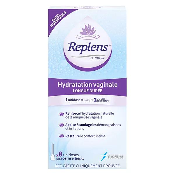 Replens Gel Vaginal 8 unidoses Sans Hormone