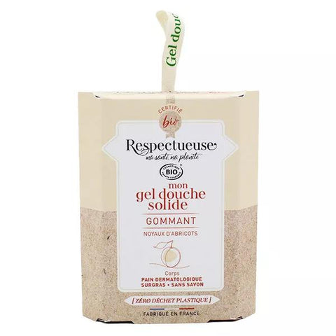 Respectful Solid Exfoliating Shower Gel Organic Almond 75g