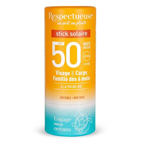 Respectueuse Stick solaire SPF50 (18 g)