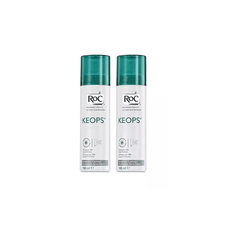 Keops Déodorant Spray Fraîcheur 48h Lot de 2 x 100ml