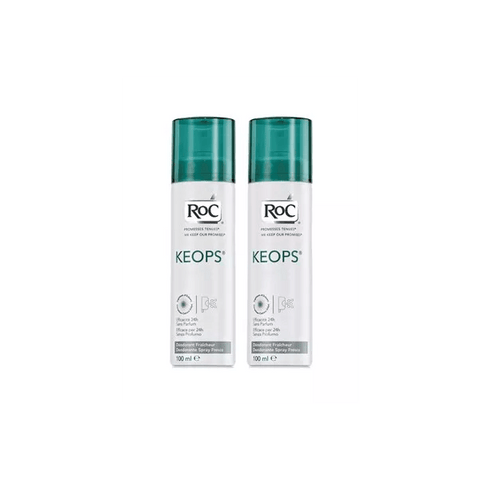 Keops Déodorant Spray Fraîcheur 48h Lot de 2 x 100ml