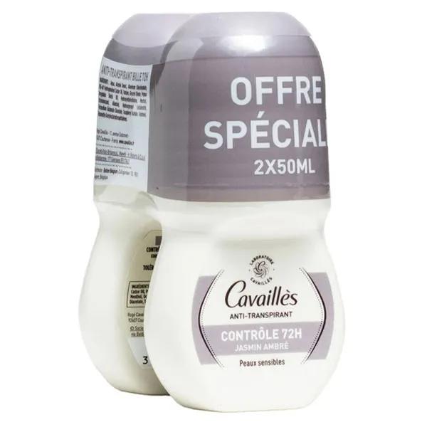 Rogé Cavaillès Déodorant Contrôle 72h Roll-On 2x50ml